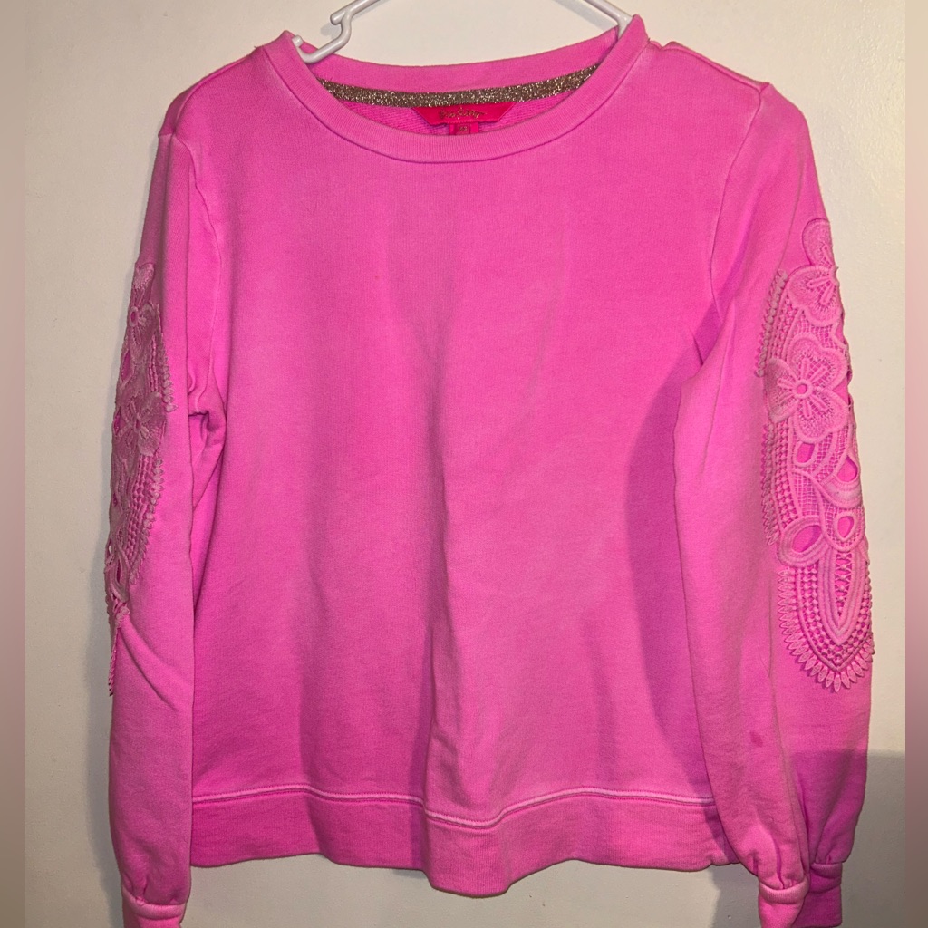Lilly Pulitzer Barbie Pink Sweatpants Sweatshirt Set Xs